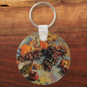 ヴィンセント・ヴァン・ゴッホの「リンゴ、梨、レモン、ブドウ」 キーホルダー (正面)