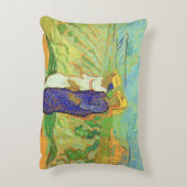 ヴィンセント・ヴァン・ゴッホの「二人の女性が野を渡る」 アクセントクッション (裏面(縦))