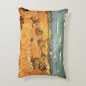 ヴィンセント・ヴァン・ゴッホの『刈り手のある麦の束』 アクセントクッション (裏面(縦))