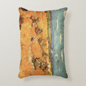 ヴィンセント・ヴァン・ゴッホの『刈り手のある麦の束』 アクセントクッション (正面(垂直))