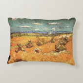 ヴィンセント・ヴァン・ゴッホの『刈り手のある麦の束』 アクセントクッション (裏面)