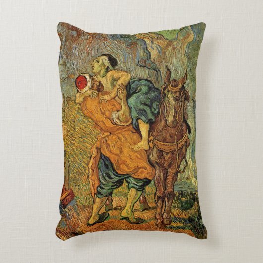 ヴィンセント・ヴァン・ゴッホの「善きサマリア人」 アクセントクッション (正面(垂直))