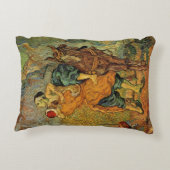 ヴィンセント・ヴァン・ゴッホの「善きサマリア人」 アクセントクッション (裏面)