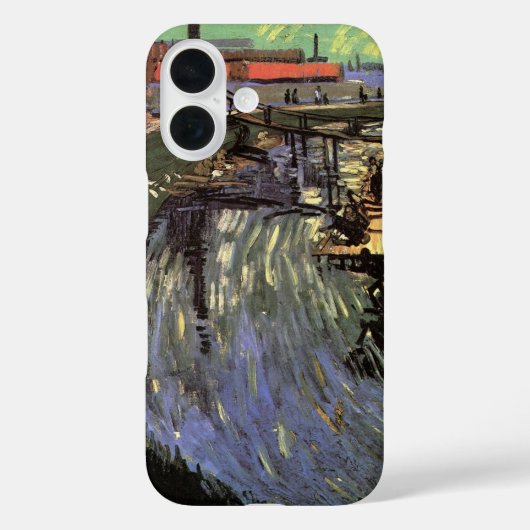 ヴィンセント・ヴァン・ゴッホの「女性が洗濯をする運河」 Case-Mate iPhoneケース (裏面)