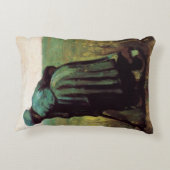 ヴィンセント・ヴァン・ゴッホの『掘る農婦』 アクセントクッション (裏面)