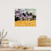 ヴィンセント・ヴァン・ゴッホの「教会のあるオーベールの風景」 ポスター (キッチン)