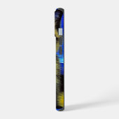 ヴィンセント・ヴァン・ゴッホの『星降る夜』シャム猫 iPhone 15ケース (左側面)