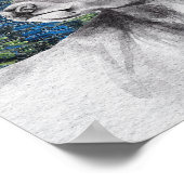 ヴィンセント・ヴァン・ゴッホの「星降る夜」花冠の鹿のコンパイル ポスター (角)