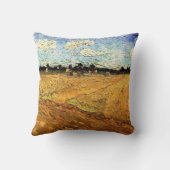 ヴィンセント・ヴァン・ゴッホの「畑の溝」 クッション (裏面)