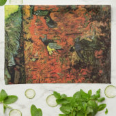 ヴィンセント・ヴァン・ゴッホの『赤いぶどう園』 キッチンタオル (折り畳み)