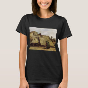 ヴィンセント・ヴァン・ゴッホの『農婦の小屋前の掘り起こし』 Tシャツ