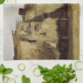 ヴィンセント・ヴァン・ゴッホの『農婦の小屋掘り』 キッチンタオル (折り畳み)