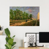 ヴィンセント・ヴァン・ゴッホの『農民を描いたパリの道』 ポスター (ホームオフィス)