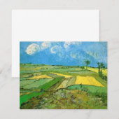 ヴィンセント・ヴァン・ゴッホの「雲に覆われた空の下のアウヴェール麦畑」 (正面/裏面)