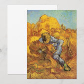 ヴィンセント・ヴァン・ゴッホの『麦束を縛る人』（ミレー作の模作） (正面/裏面)