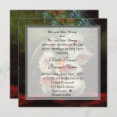 ヴィンセント・ヴァン・ゴッホスタイルの花の結婚式、ヴァン・ゴッホ 招待状 (正面/裏面)