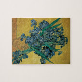 ヴィンセント・ヴァン・ゴッホヴィンテージ・アートによるアイリスの花瓶 ジグソーパズル (横)