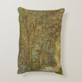 ヴィンセント・ヴァン・ゴッホヴィンテージ・アートによる森の小道 アクセントクッション (裏面(縦))