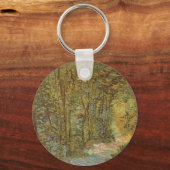 ヴィンセント・ヴァン・ゴッホヴィンテージ・アートによる森の小道 キーホルダー (正面)