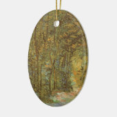 ヴィンセント・ヴァン・ゴッホヴィンテージ・アートによる森の小道 セラミックオーナメント (左)