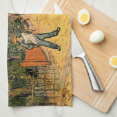 ヴィンセント・ヴァン・ゴッホ公共公園への入り口 キッチンタオル (四つ折り)