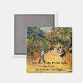 ヴィンセント・ヴァン・ゴッホ公共公園への入り口 マグネット (正面/裏面)