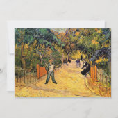 ヴィンセント・ヴァン・ゴッホ公共公園への入り口 招待状 (正面)