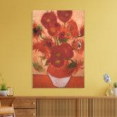 ヴィンセント・ヴァン・ゴッホ印象派ひまわり素晴らし芸術 キャンバスプリント (インサイチュ (リビング))