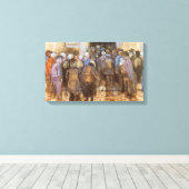 ヴィンセント・ヴァン・ゴッホ州宝くじ事務所(貧しいお金) キャンバスプリント (インサイチュ (ウッドフロア))