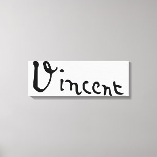 ヴィンセント・ヴァン・ゴッホ署名 キャンバスプリント