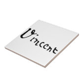 ヴィンセント・ヴァン・ゴッホ署名 タイル (側面)