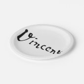 ヴィンセント・ヴァン・ゴッホ署名 ペーパープレート (アングル)