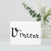 ヴィンセント・ヴァン・ゴッホ署名 ポストカード (スタンド正面)