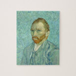 ヴィンセント・ヴァン・ゴッホ自己ポートレートブルー ジグソーパズル<br><div class="desc">ヴィンセント・ヴァン・ゴッホの自己肖像画と青の背景ファインアートジグソーパズル。</div>