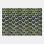 ヴィンセント・ヴァン・ゴッホ自画像の包帯された耳アート ラッピングペーパーシート (正面3)