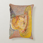 ヴィンセント・ヴァン・ゴッホ自画像絵を描画家 アクセントクッション (裏面(縦))