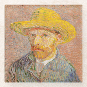 ヴィンセント・ヴァン・ゴッホ自画像絵を描画家 ガラスコースター