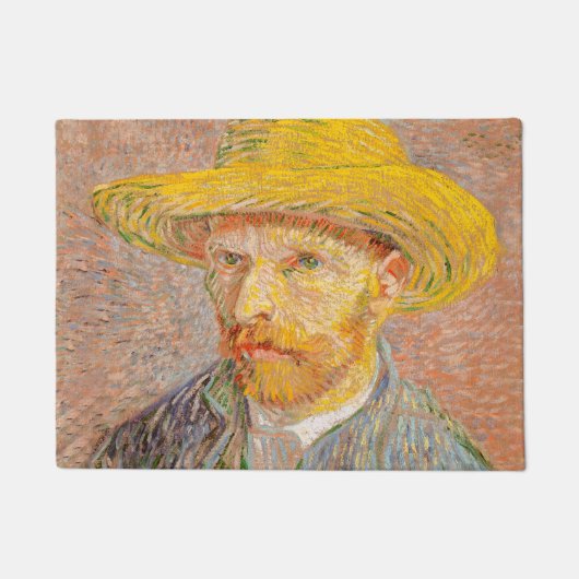 ヴィンセント・ヴァン・ゴッホ自画像絵を描画家 ドアマット (正面)