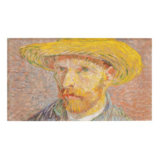 ヴィンセント・ヴァン・ゴッホ自画像絵を描画家 名札 (正面)