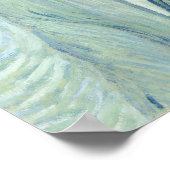 ヴィンセント・ヴァン・ゴッホ自画像1889青絵を描色 ポスター (角)