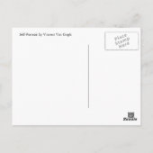 ヴィンセント・ヴァン・ゴッホ自画像 ポストカード (裏面)