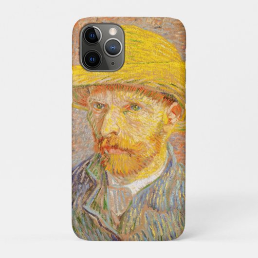 ヴィンセント・ヴァン・ゴッホ自画像(麦藁帽子アート) Case-Mate iPhoneケース (裏)
