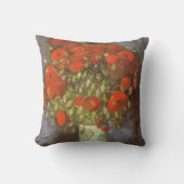 ヴィンセント・ヴァン・ゴッホ赤いケシの生け花瓶 クッション (正面)