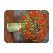 ヴィンセント・ヴァン・ゴッホ赤いケシの生け花瓶 マグネット (横)