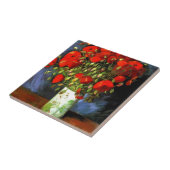 ヴィンセント・ヴァン・ゴッホ赤いポピーのフローラアート タイル (側面)
