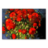 ヴィンセント・ヴァン・ゴッホ赤いポピーのフローラアート テーブルナンバー (裏面)