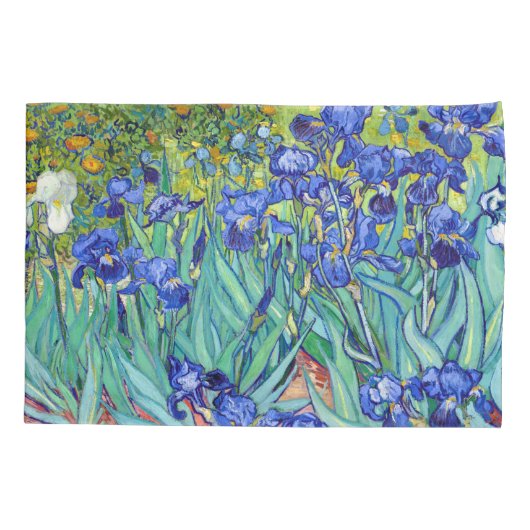 ヴィンセント・ヴァン・ゴッホ鮮やか・アイリス絵画ズの花 枕カバー (裏面)