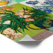 ヴィンセント・ヴァン・ゴッホ1800年代の花絵画のコラージュ ポスター (角)