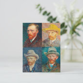 ヴィンセント・ヴァン・ゴッホ1887年セルフポートレートコラージュ ポストカード (スタンド正面)