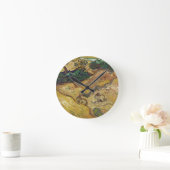 ヴィンセント·ヴァン·ゴッホ-うさぎの風景 ラウンド壁時計 (ホーム)